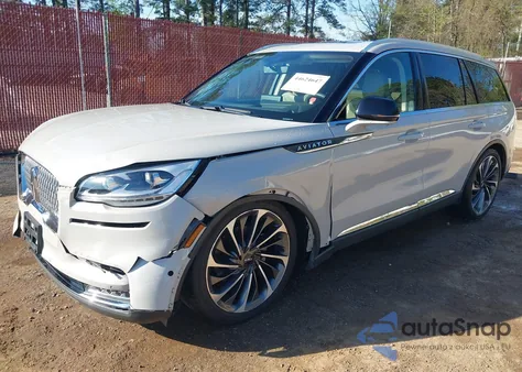 2020 Lincoln Aviator Reserve из США, поврежденный, VIN 5LM5J7XC7LGL24367